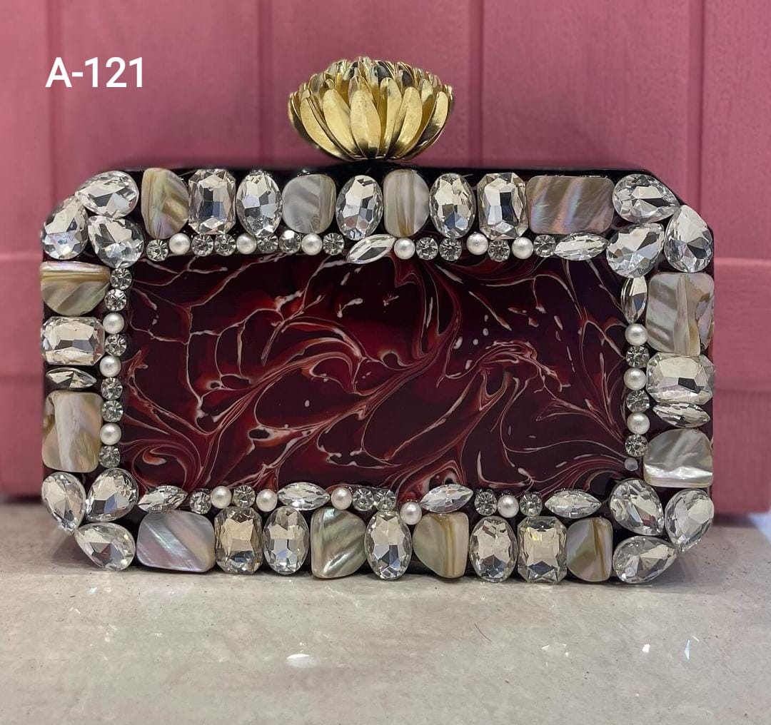 Bombay Style Function Wear Marbal Clutches Wholesale Price In Mumbai
